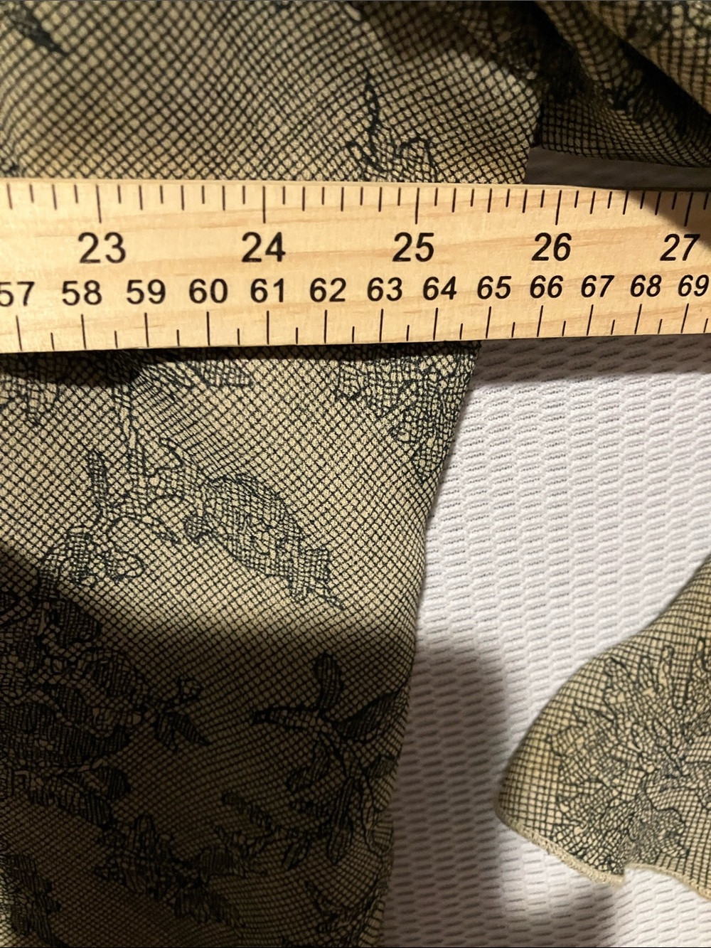 Milano Olive Green Floral Ruffle Blouse - Picture 3 of 10